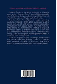 Copertă produs DOOM. Dicţionarul ortografic, ortoepic şi morfologic al limbii române