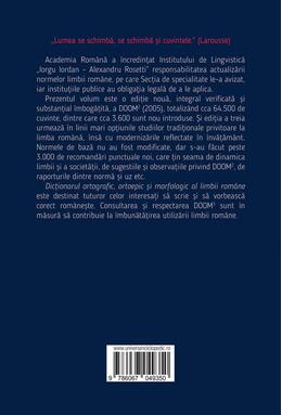Copertă produs DOOM. Dicţionarul ortografic, ortoepic şi morfologic al limbii române