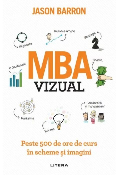 Copertă produs MBA vizual. Peste 500 de ore de curs &icirc;n scheme și imagini