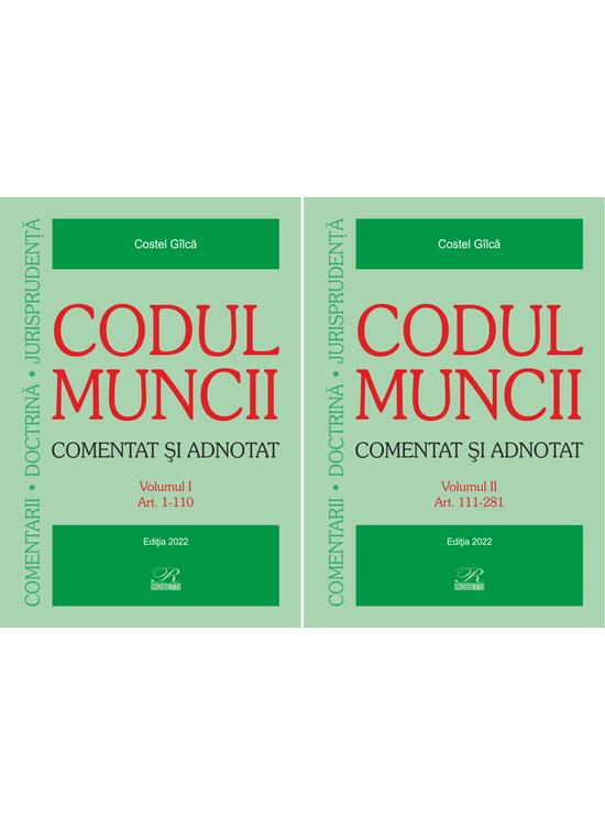 Copertă produs Codul muncii. Comentat și adnotat (2 vol.) - gallery big 1
