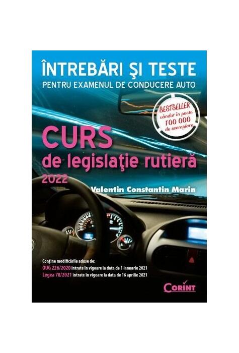 Copertă produs Curs de legislaţie rutieră 2022. &Icirc;ntrebări şi teste