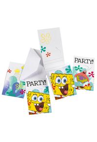 Copertă produs SpongeBob-Set 6 invitații petrecere