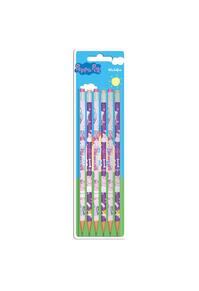 Copertă produs Peppa Pig- Set 6 creioane cu gumă &icirc;n blister