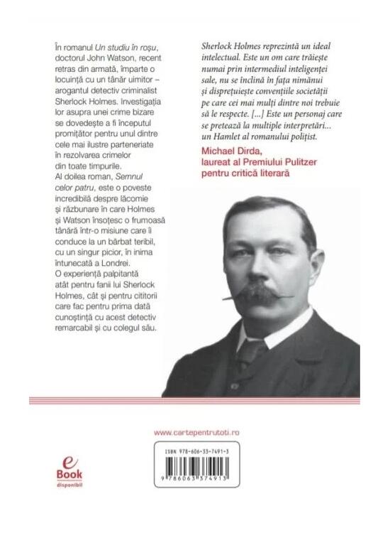 Copertă produs Un studiu &icirc;n roșu. Semnul celor patru (Carte pentru toți) - gallery big 2