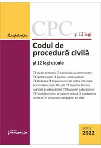 Copertă produs Codul de procedură civilă și 12 legi uzuale