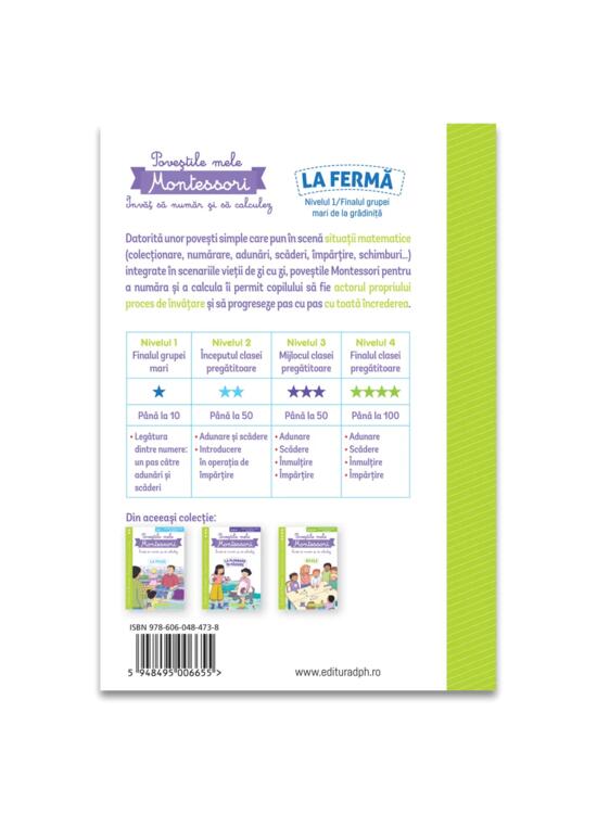 Copertă produs Poveștile mele Montessori - &Icirc;nvăț să număr și să calculez: La fermă - gallery big 2