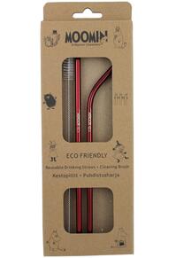 Copertă produs Set 2 paie metal și perie Mooomin