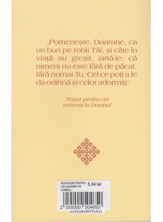 Copertă produs Rugăciuni pentru cei adormiți &icirc;n Domnul - gallery big 2