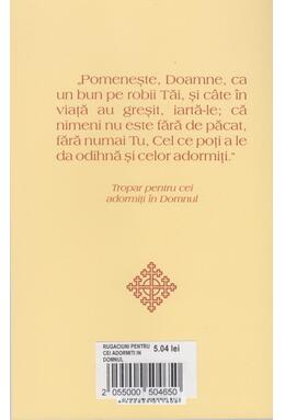 Copertă produs Rugăciuni pentru cei adormiți &icirc;n Domnul