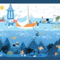 Copertă produs Moomin-Puzzle de podea Our Sea - gallery small 