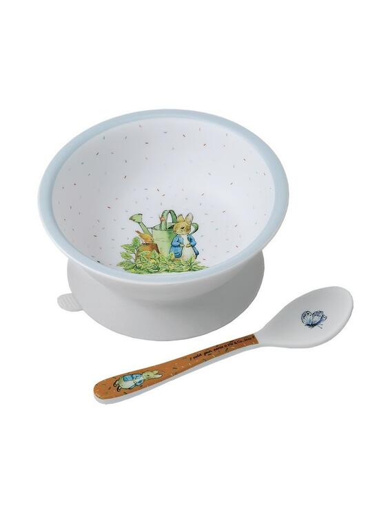 Copertă produs Set Peter Rabbit - bol cu ventuză și lingură - gallery big 2