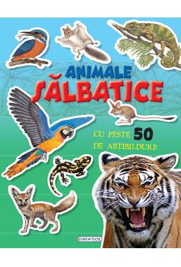 Copertă produs Mai caută și lipește - Animale sălbatice cu peste 50 de ațibilduri