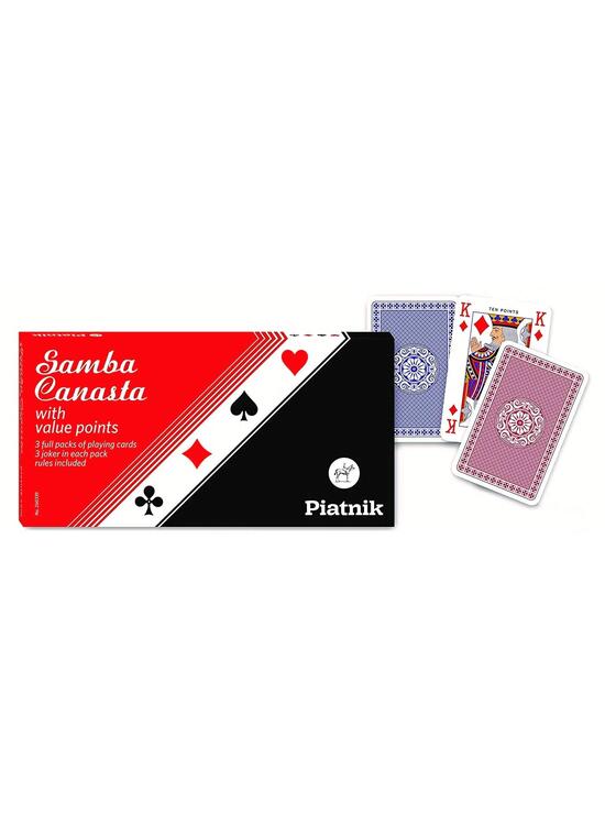 Copertă produs Cărți de joc Piatnik Samba Canasta, pachet triplu - gallery big 1