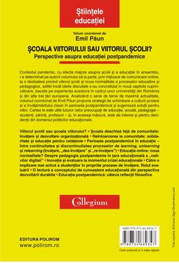 Copertă produs Şcoala viitorului sau viitorul școlii?
