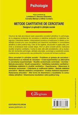 Copertă produs Metode cantitative de cercetare
