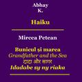 Copertă produs Haiku (în română-engleză). Bunicul și marea - gallery small 