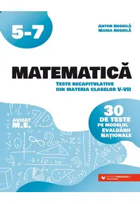 Matematică. Teste recapitulative din materia claselor V-VII