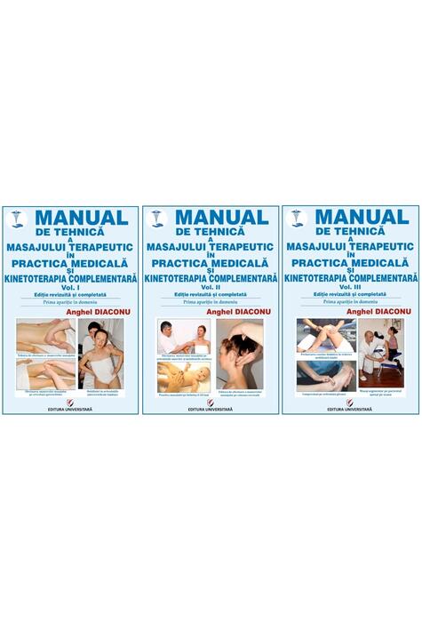 Copertă produs Manual de tehnică a masajului terapeutic și kinetoterapia complementară (Vol. 1-3)