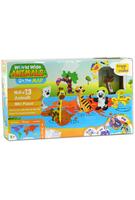 Imagine produs Hartă educativă + puzzle 3D cu animale din spumă EVA - World Wide - Animals on the Map