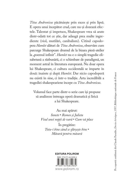 Copertă produs Titus Andronicus &bull; Hamlet - gallery big 2