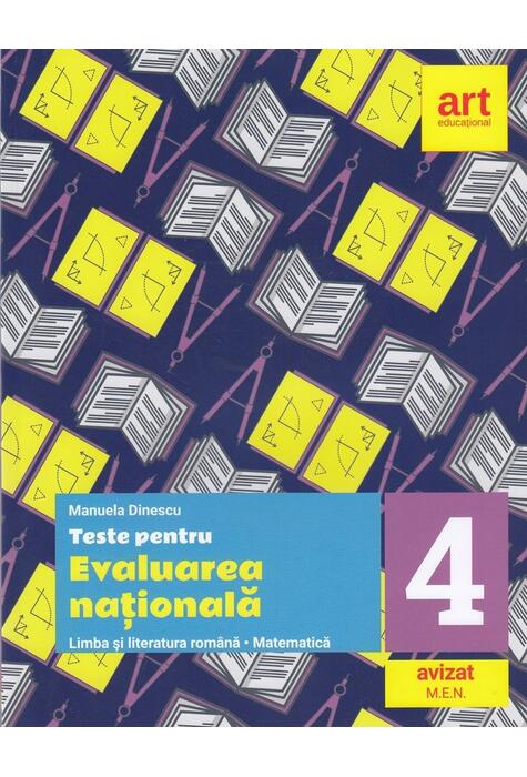 Copertă produs Teste pentru evaluarea națională. Limba și literatura rom&acirc;nă. Matematică. Clasa a IV-a
