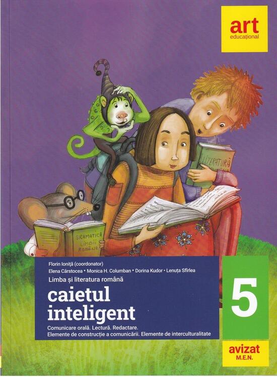 Copertă produs Caietul inteligent. Clasa a V-a (Semestrele I+II). Comunicare orală. Lectură. Redactare - gallery big 1