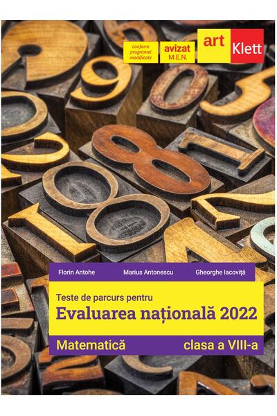 Matematică. Clasa a VIII-a. Teste de parcurs pentru evaluarea națională 2022
