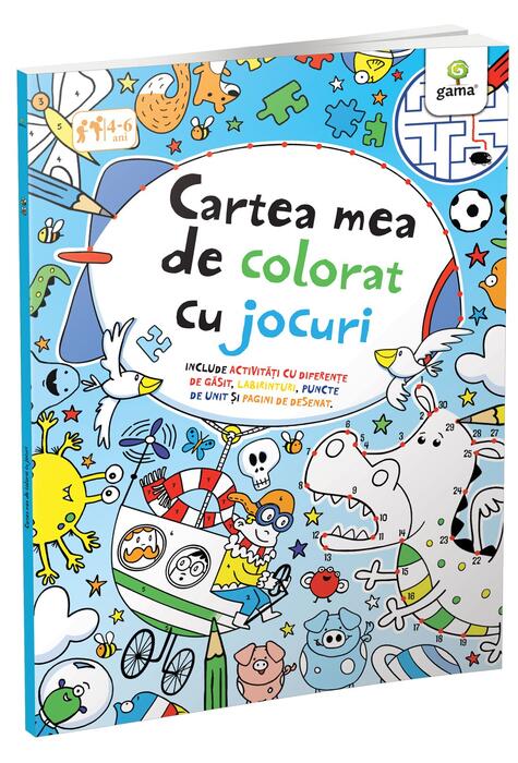 Copertă produs Cartea mea de colorat cu jocuri