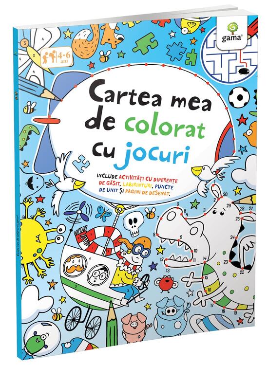 Copertă produs Cartea mea de colorat cu jocuri - gallery big 1