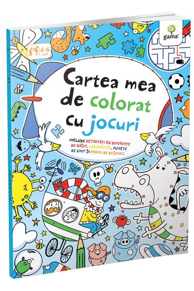 Cartea mea de colorat cu jocuri