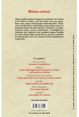 Copertă produs Despre sufletul rațional