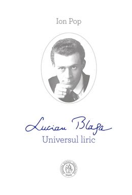 Copertă produs Lucian Blaga. Universul liric