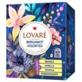 Copertă produs Cutie cu 32 pliculețe de ceai negru cu bergamotă asortat Lovar&eacute; (4 arome x 8 pliculețe): Mango, Vanilie, Trufă, Rodie 32g - gallery small 