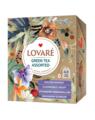 Copertă produs Cutie cu 32 pliculețe de ceai verde asortat Lovar&eacute; (4 arome x 8 pliculețe): Golden Mango, Cleopatra&rsquo;s Night, Strawberry Marshmallow, Bahamian Soursop 32 g - thumb 2