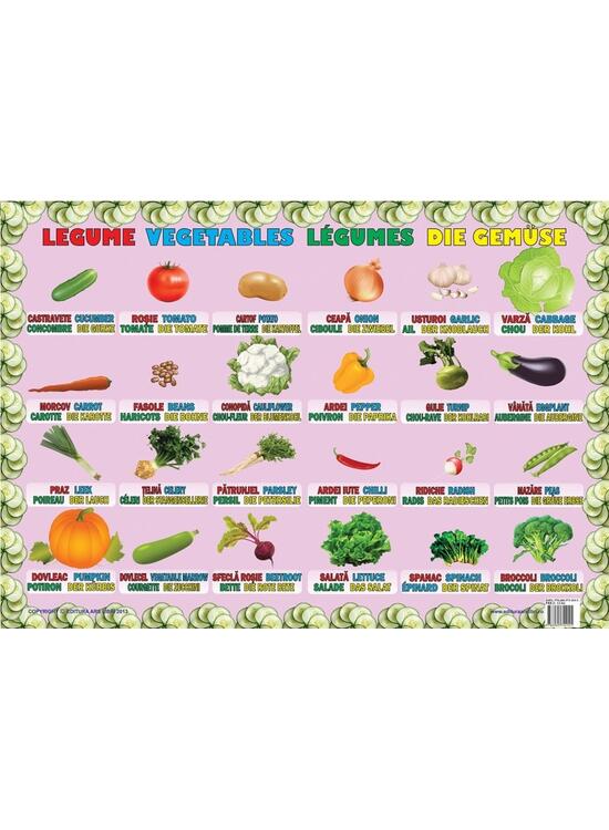 Copertă produs Planșă - Legume - gallery big 1