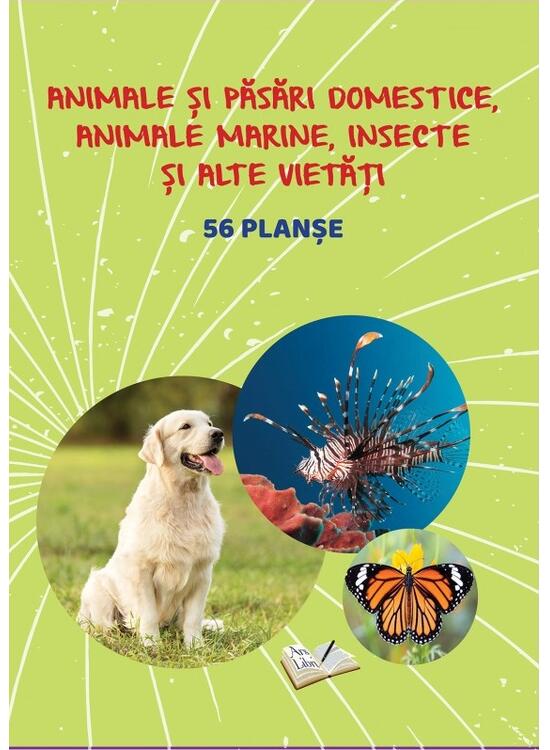 Copertă produs Mapă - Animale și păsări domestice, animale marine, insecte și alte vietăți - gallery big 1