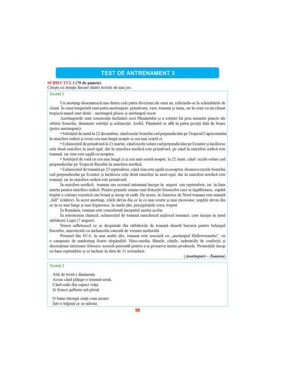 Copertă produs 30 Teste de antrenament pentru Evaluarea Națională - Limba și literatura rom&acirc;nă - gallery big 2