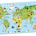 Copertă produs Harta lumii - Puzzle (104 piese, A3) - gallery small 