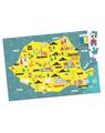 Copertă produs Harta Rom&acirc;niei - Puzzle (104 piese, A3) - thumb 2