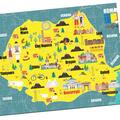 Copertă produs Harta Rom&acirc;niei - Puzzle (104 piese, A3) - gallery small 