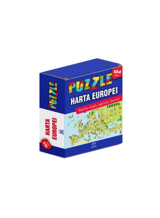 Copertă produs Harta Europei - Puzzle (104 piese, A3) - gallery big 1