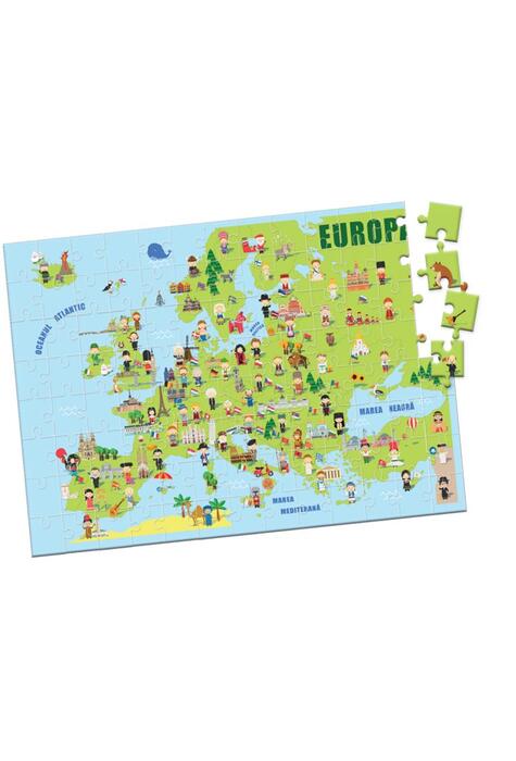 Harta Europei - Puzzle (104 piese, A3)