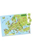 Imagine produs Harta Europei - Puzzle (104 piese, A3)
