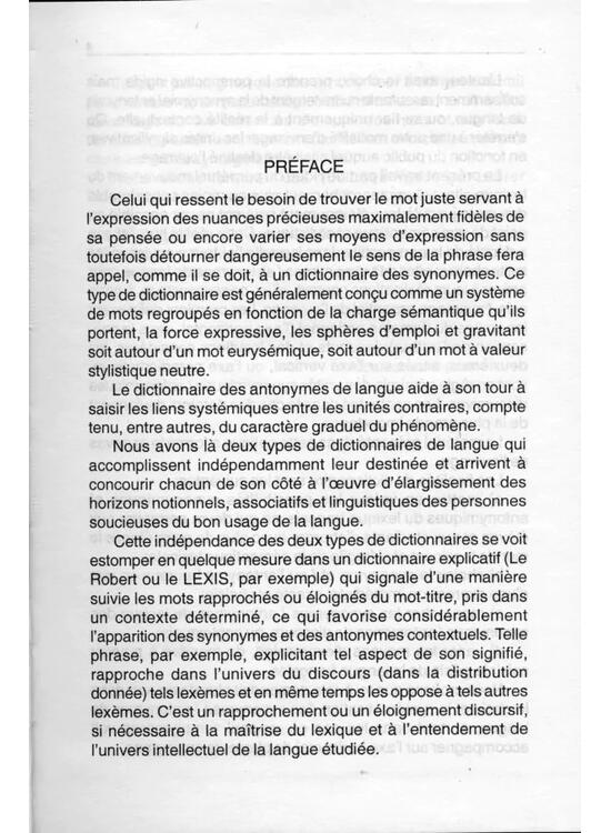 Copertă produs Dictionnaire de la langue fran&ccedil;aise. Similitudes et contraires - gallery big 2