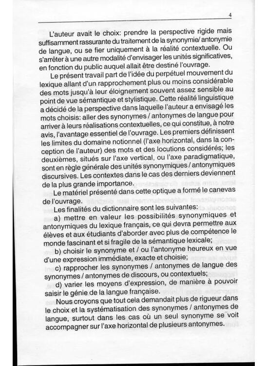 Copertă produs Dictionnaire de la langue fran&ccedil;aise. Similitudes et contraires - gallery big 3