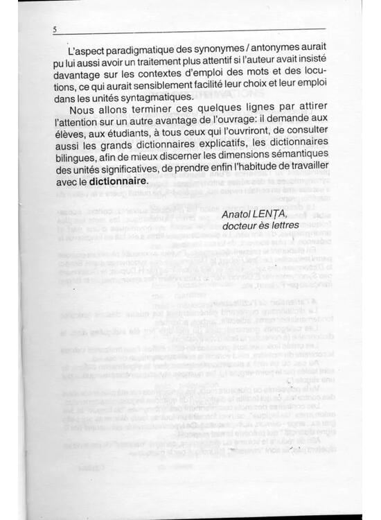 Copertă produs Dictionnaire de la langue fran&ccedil;aise. Similitudes et contraires - gallery big 4