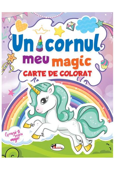 Copertă produs Unicornul meu magic. Carte de colorat
