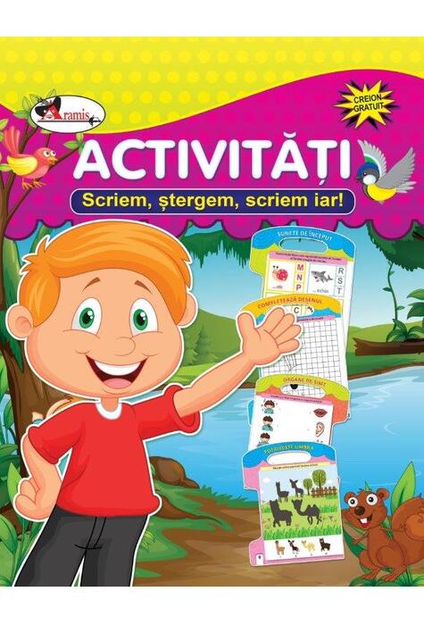 Copertă produs Scriem, ștergem, scriem iar! Activități (nou!)