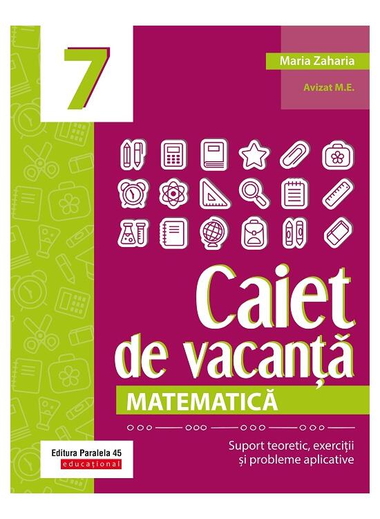 Copertă produs Matematică. Caiet de vacanță. Clasa a VII-a - gallery big 1