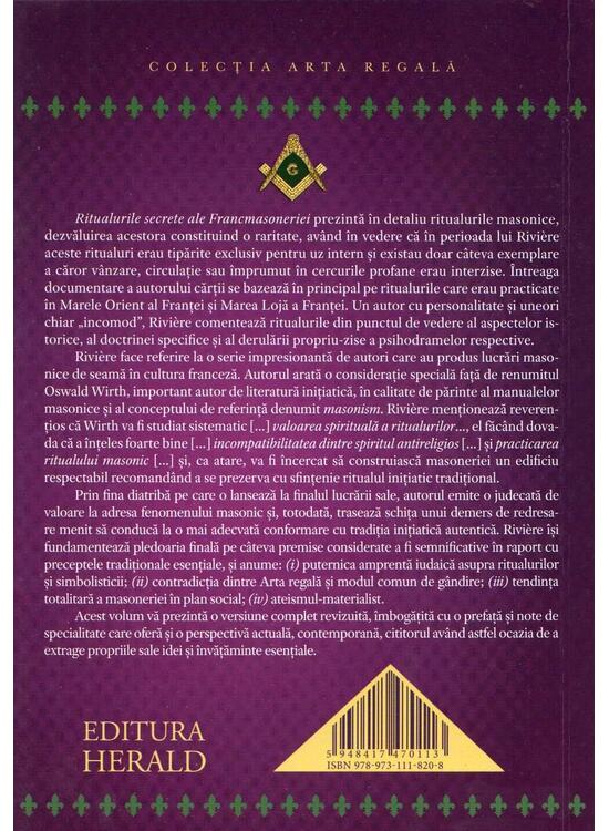 Copertă produs Ritualurile secrete ale Francmasoneriei - gallery big 2